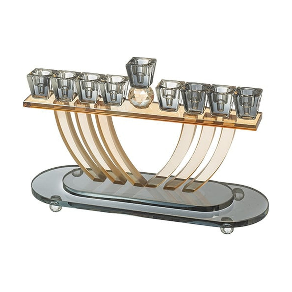 Crystal Elegant Menorah 16cm