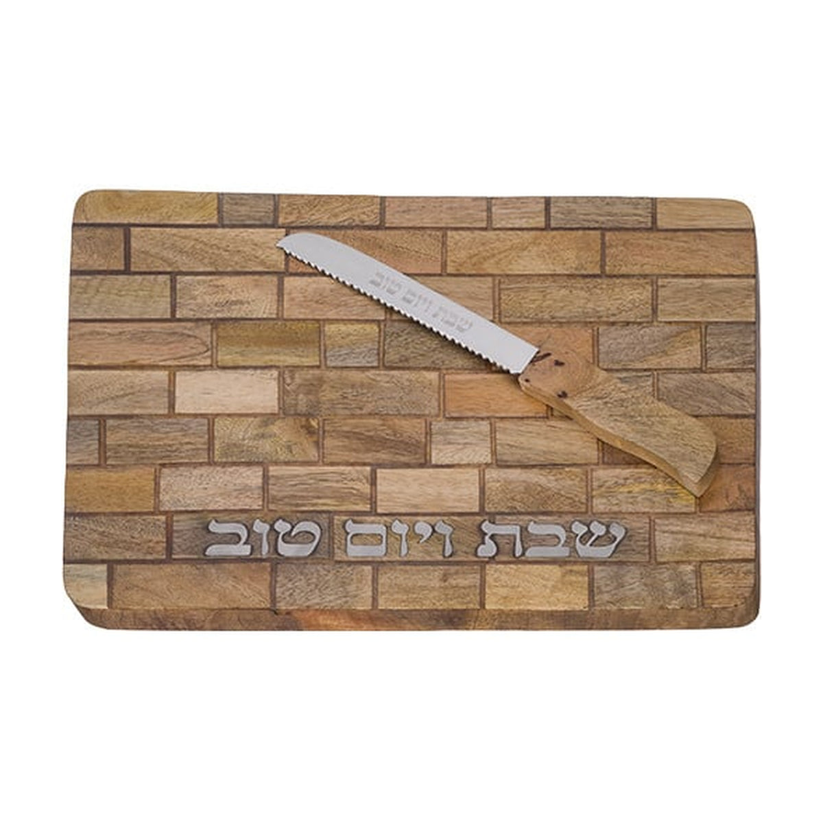 Wooden Challah Tray with Knife