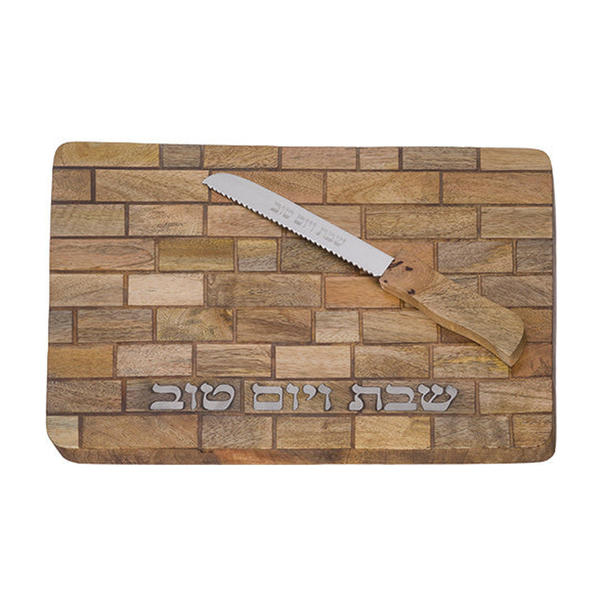 Wooden Challah Tray with Knife