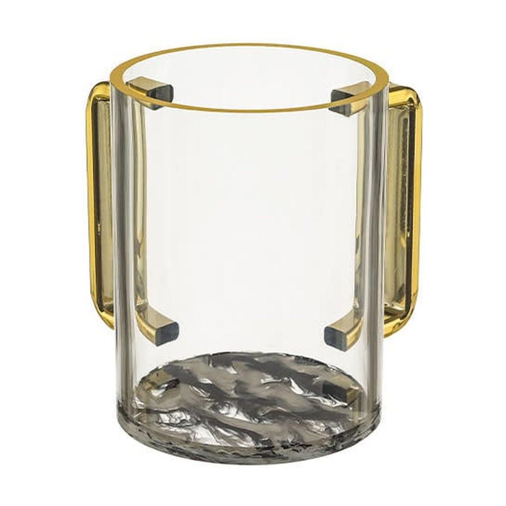 Lucite  Washing Cup - Black Marble