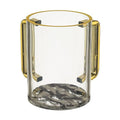 Lucite  Washing Cup - Black Marble