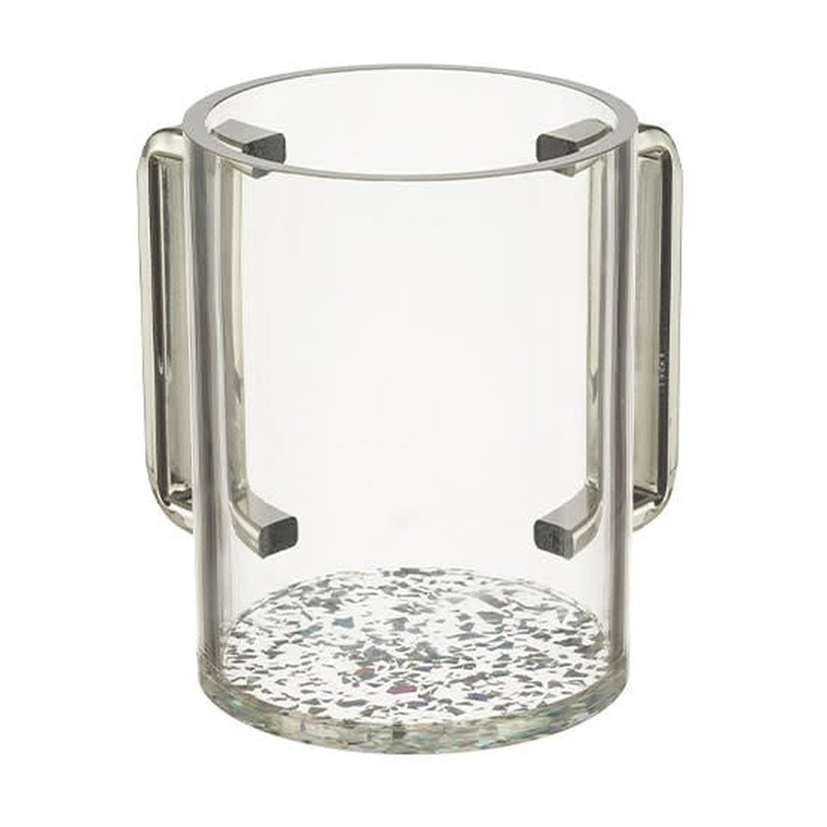 Lucite Washing Cup - Silver Sparkles
