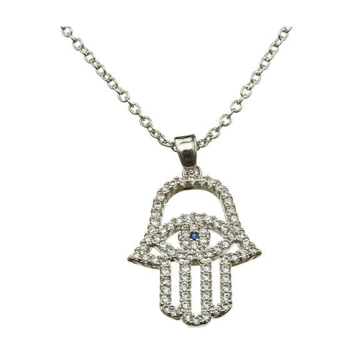 Hamsa Necklace, Nickel