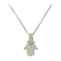 Hamsa Necklace, Eye, Nickel