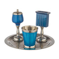Aluminium Havdalah Set, Blue