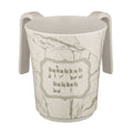 Marble Bamboo Washing Cup 14 cm - Silver