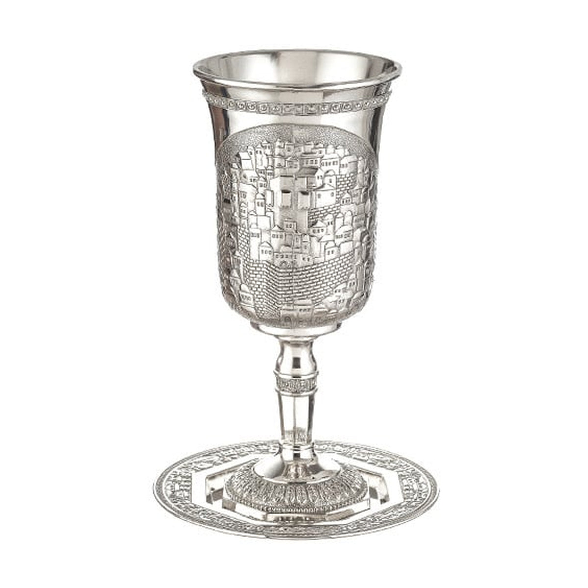 Elijah Cup with Tray, Nickel