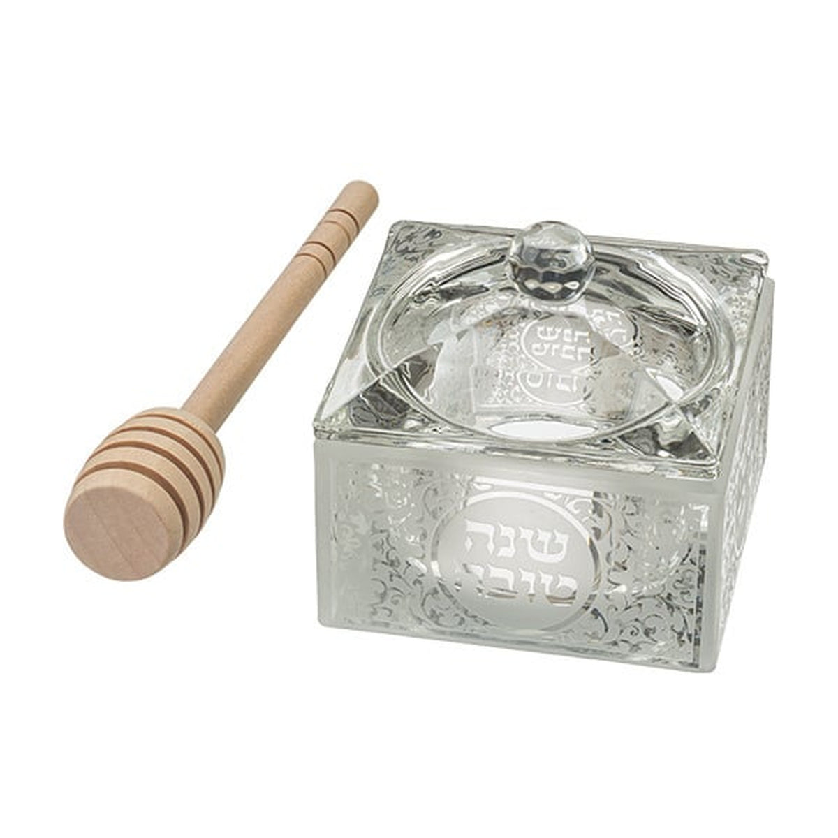 Elegant Crystal Honey Dish