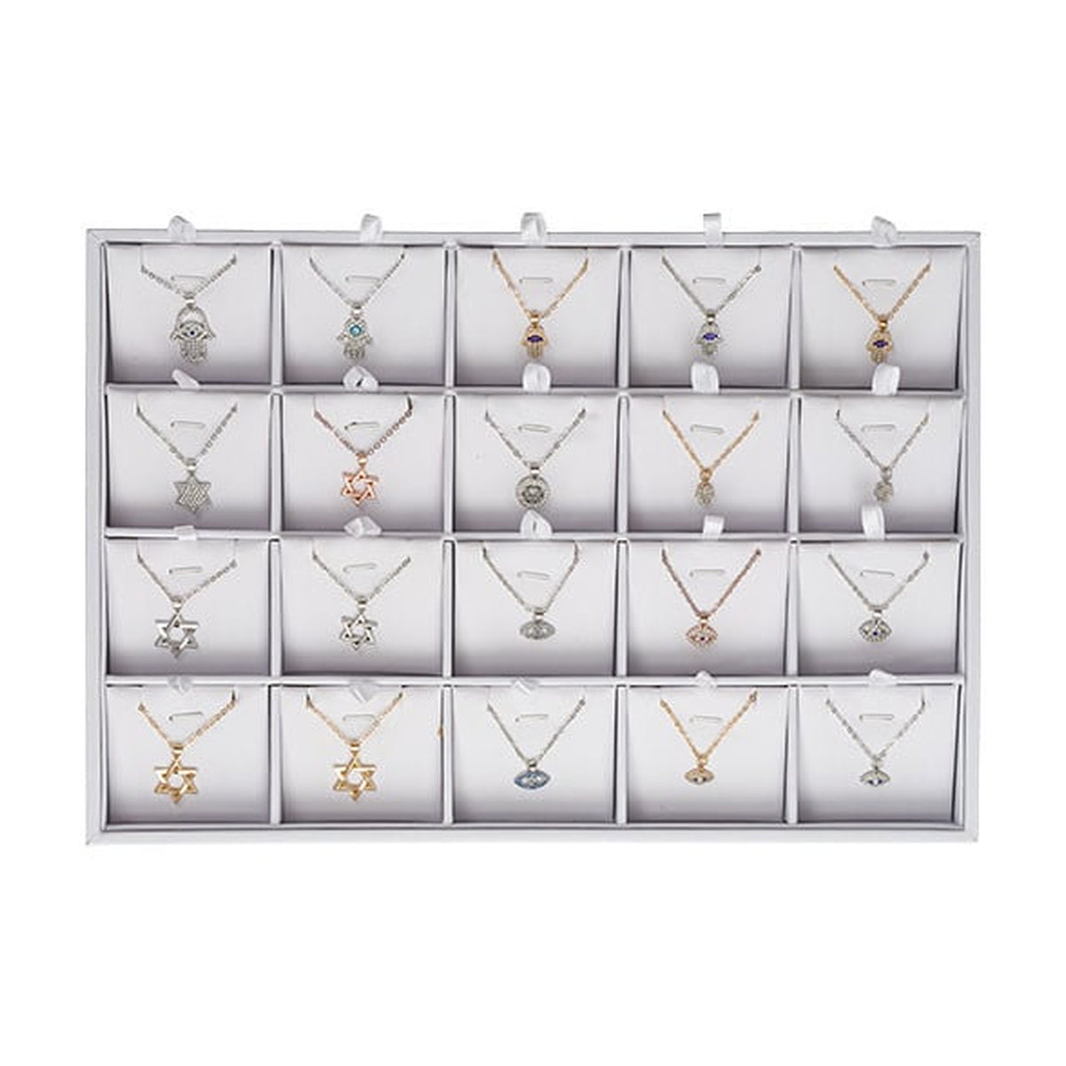 Assorted Judaica Necklaces - Magen David, Hamsa, Eye