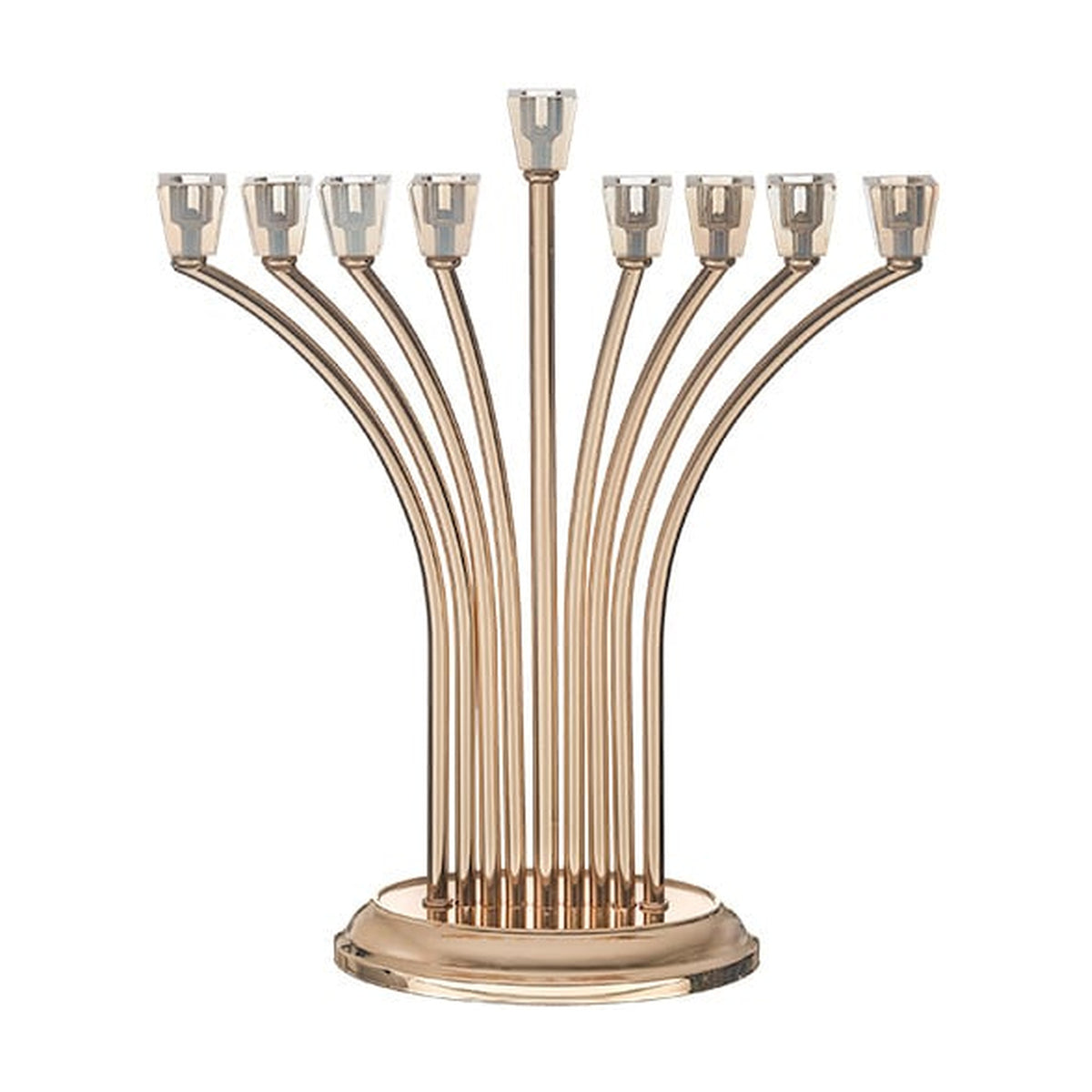 Menorah with Crystal Cups