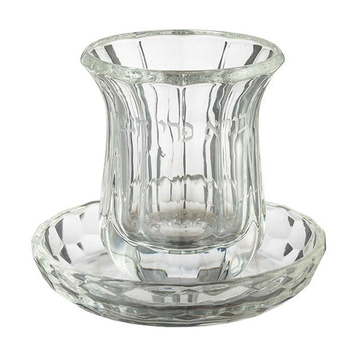 Crystal Kiddush Cup with Tray