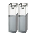 Candlesticks, Crystal, Silver