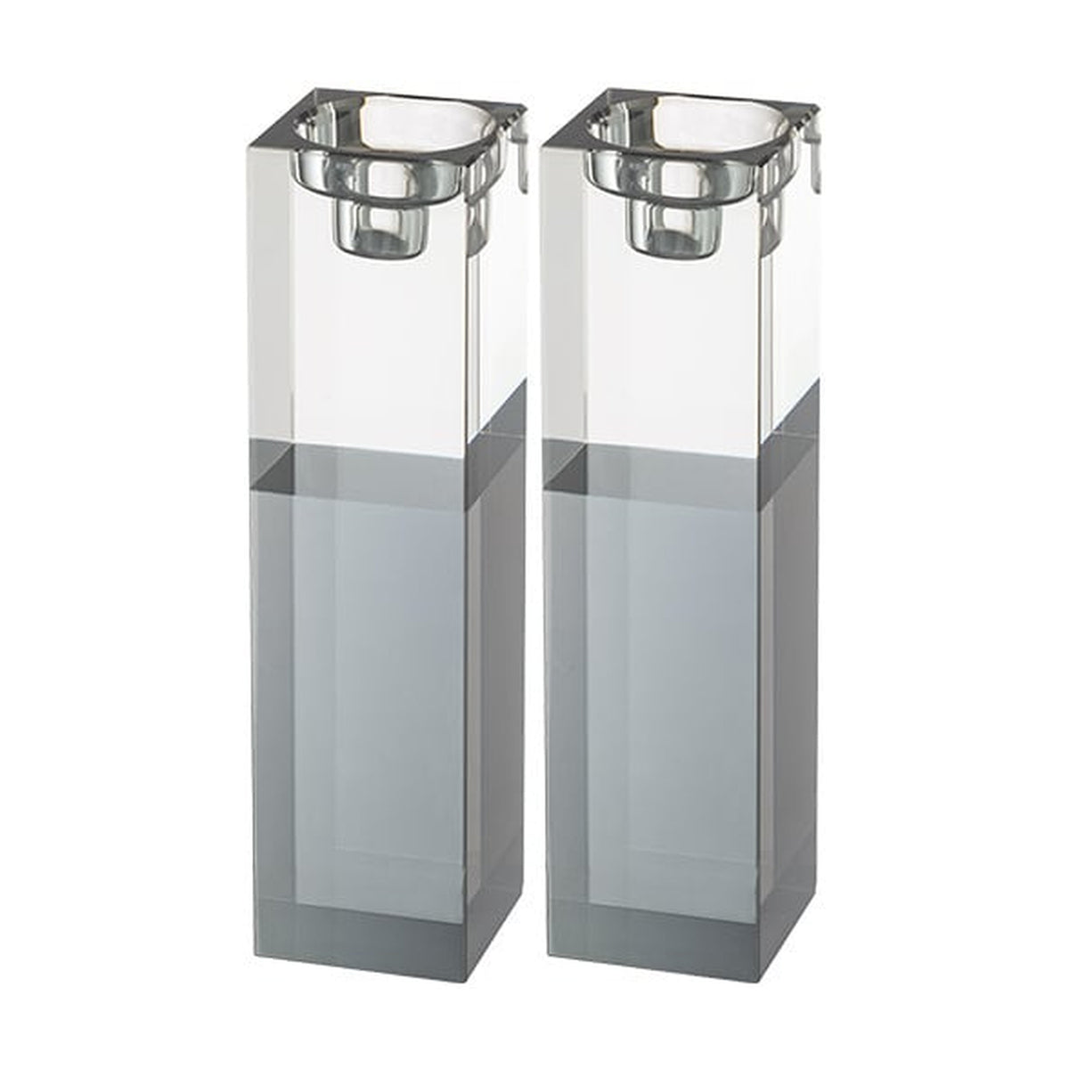 Candlesticks, Crystal, Silver