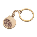 Gold Pomegranate Keychain with Stones 5cm