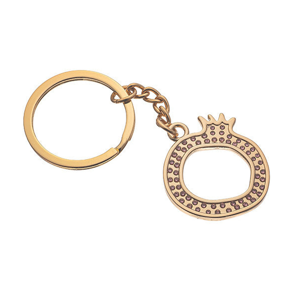 Pomegranate Keychain - Gold Colour