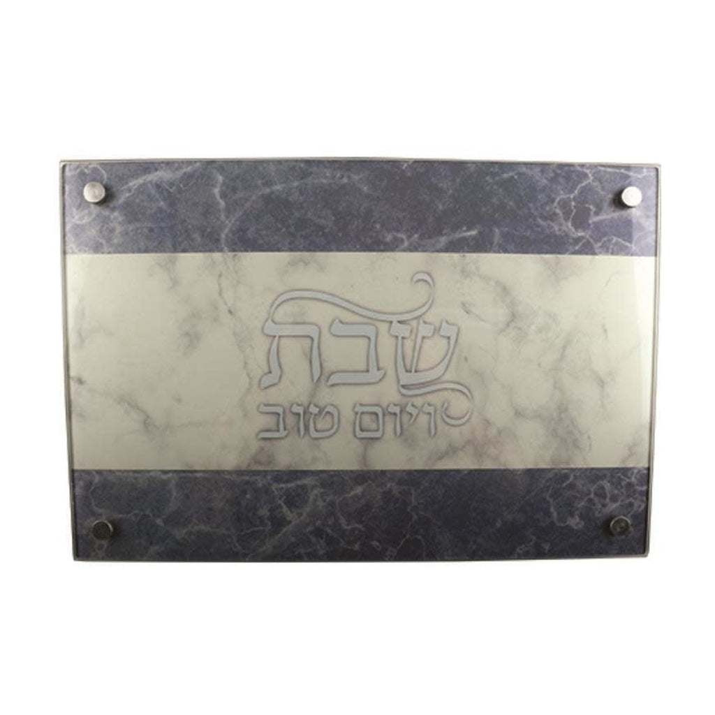 Challah Tray, Glass with Legs
