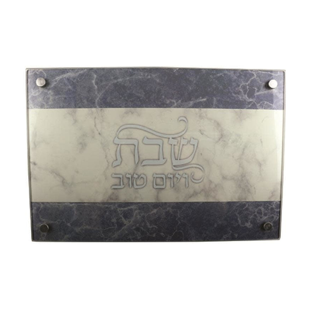 Challah Tray, Glass with Legs