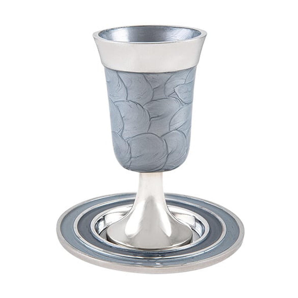 Kiddush Cup Set, Stemmed, Aluminum