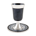 Kiddush Cup Set, Stemmed, Aluminum