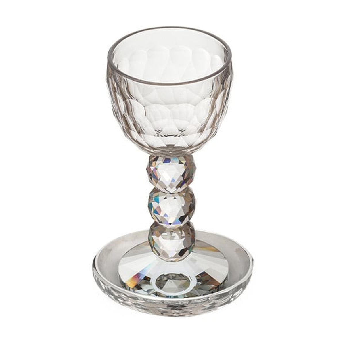 Kiddush Cup Set, Stemmed, Crystal
