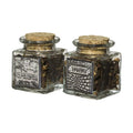 Besamim, Glass Jar with Metallic Plaque, Assorted