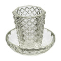 Kiddush Cup Set, Stemless, Crystal