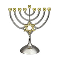 Two-Tone Aluminum Menorah