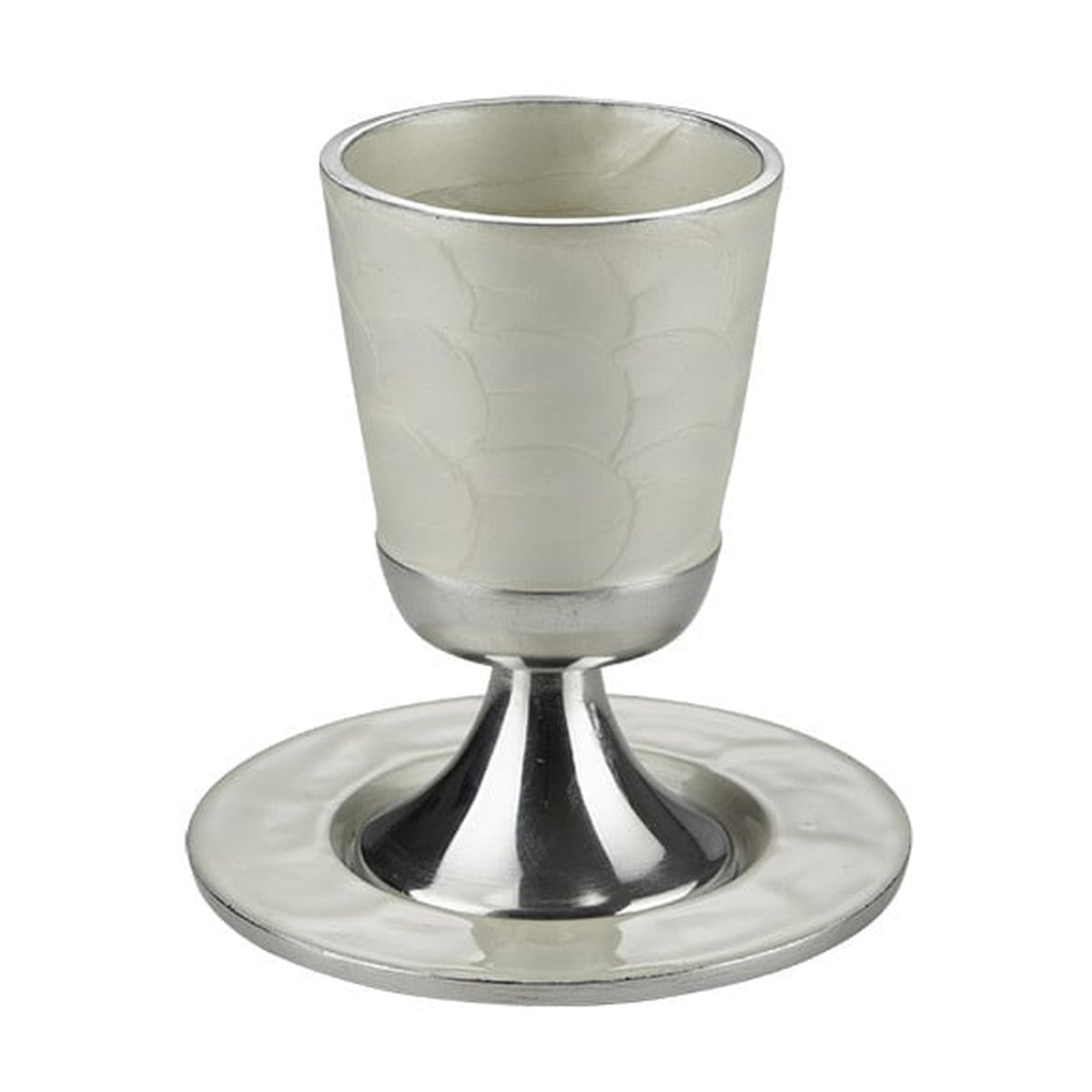 Kiddush Cup Set, Stemmed, Aluminum