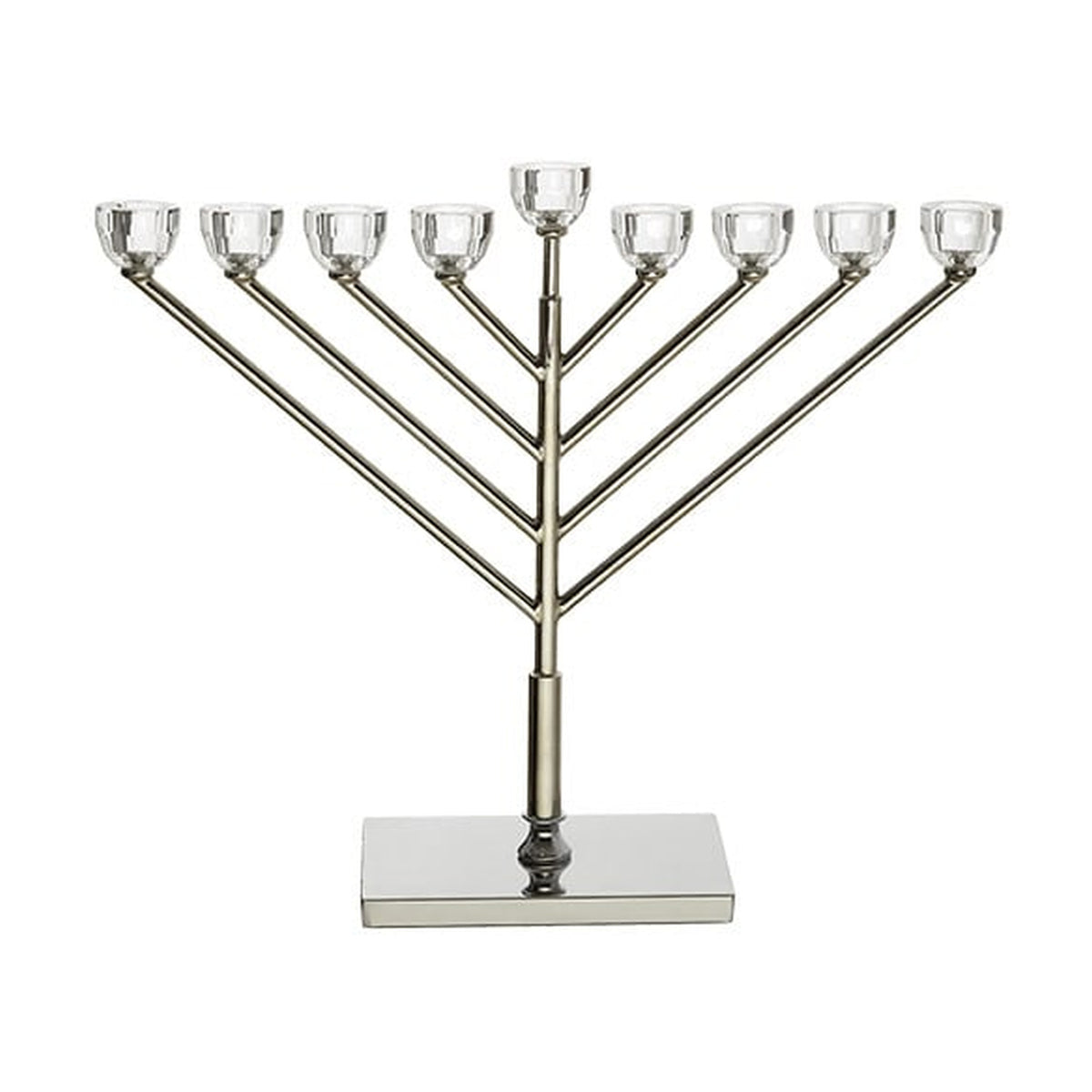 Jumbo Menorah, Aluminum with Crystal Branch Heads