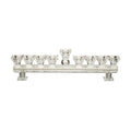 Crystal Menorah with Inlaid Crystals