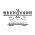 Crystal Menorah with Hanging Dreidels