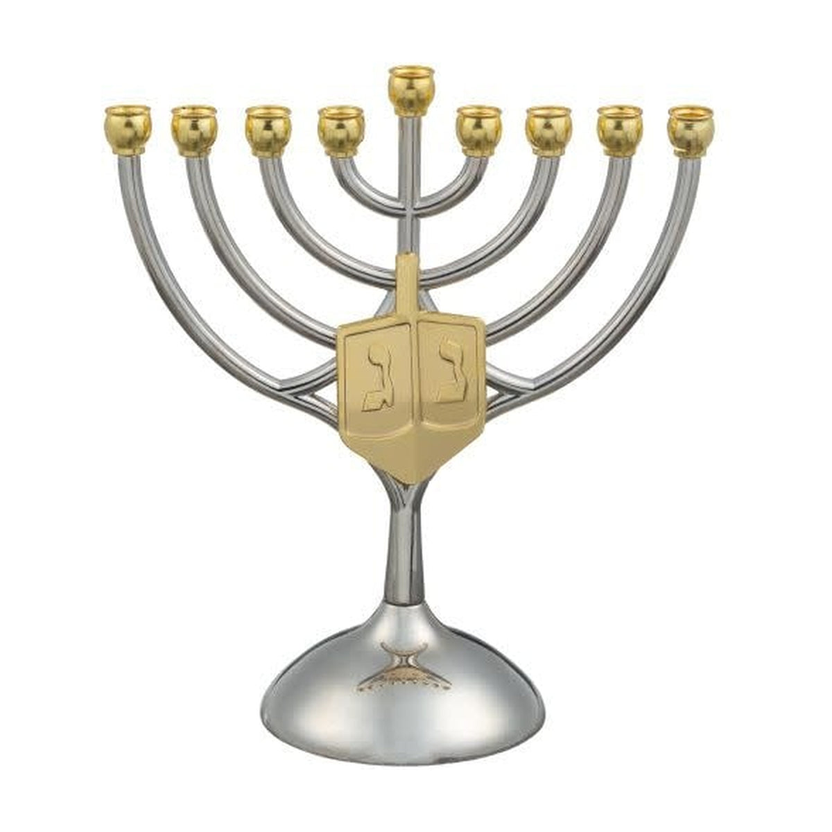 Two-Tone Aluminum Menorah
