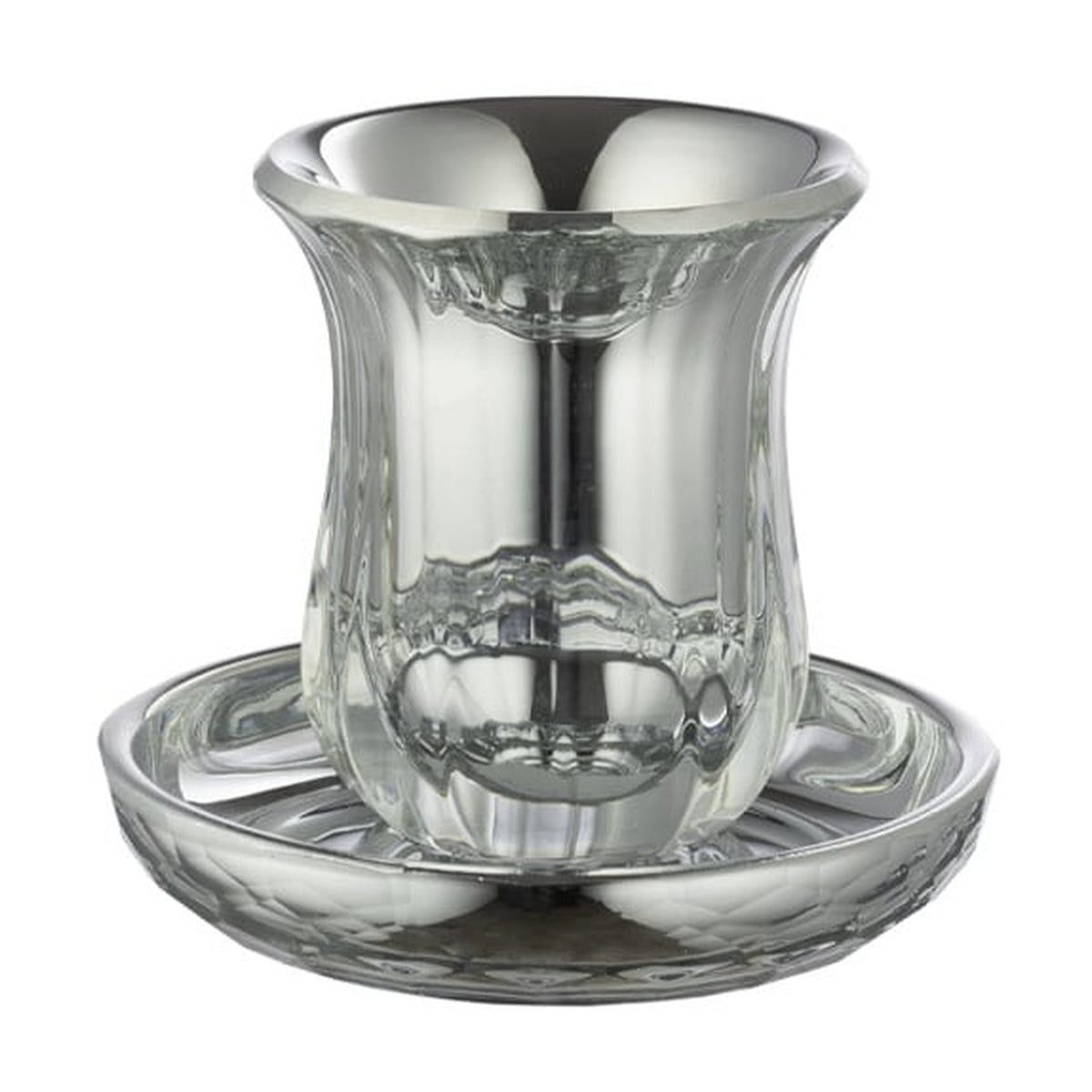 Crystal Kiddush Cup Set, Stemless