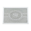 Elegant Glass Challah Tray with Mirror and Glitter 45X30 cm