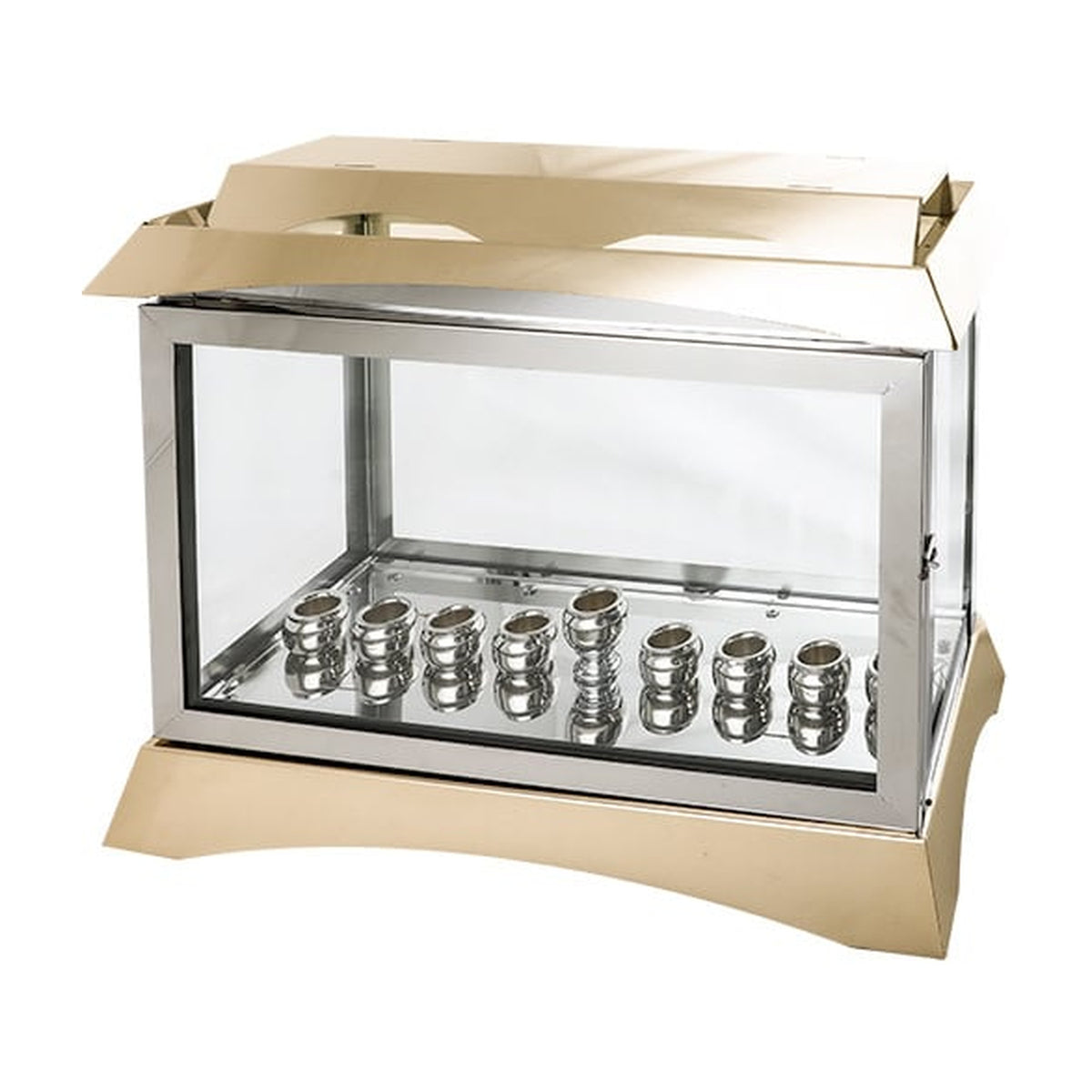 Outdoor Menorah with Protective Casing