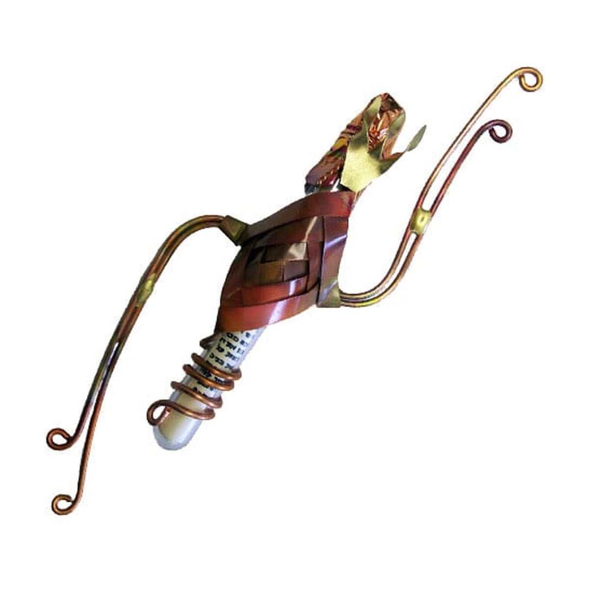 Mezuzah, Woven Copper and Brass