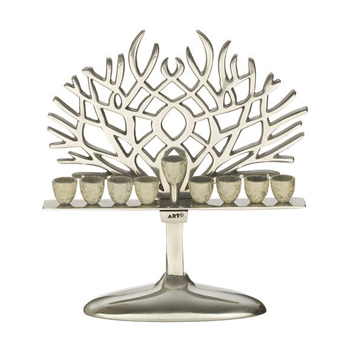 Tree of Life Menorah, Aluminum