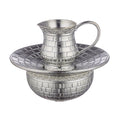 Mayim Acharonim Set, Silver-Effect Plastic