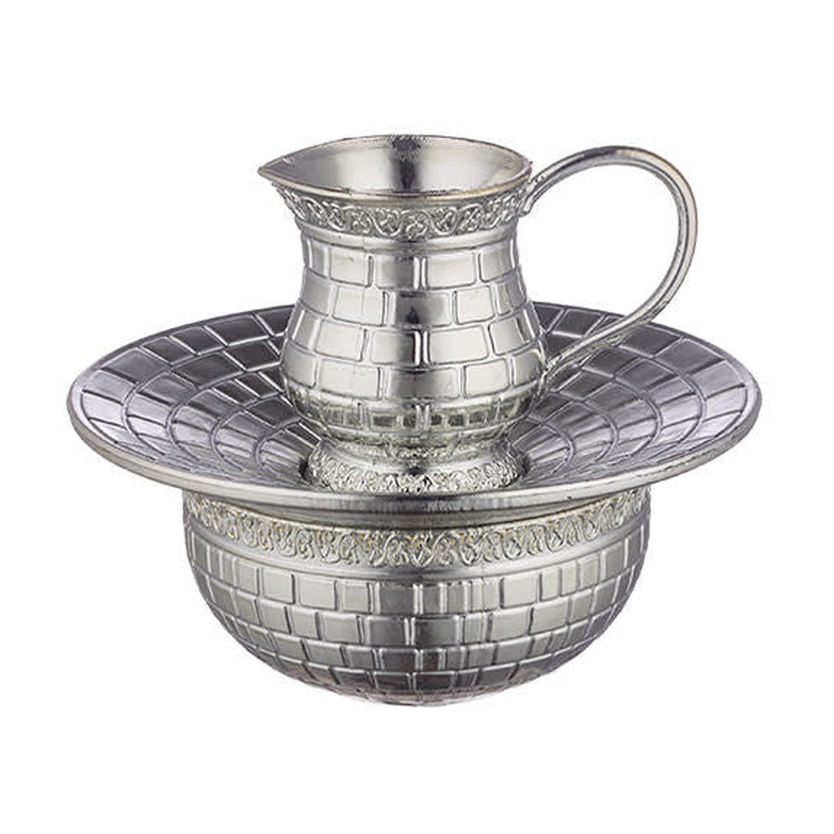 Mayim Acharonim Set, Silver-Effect Plastic
