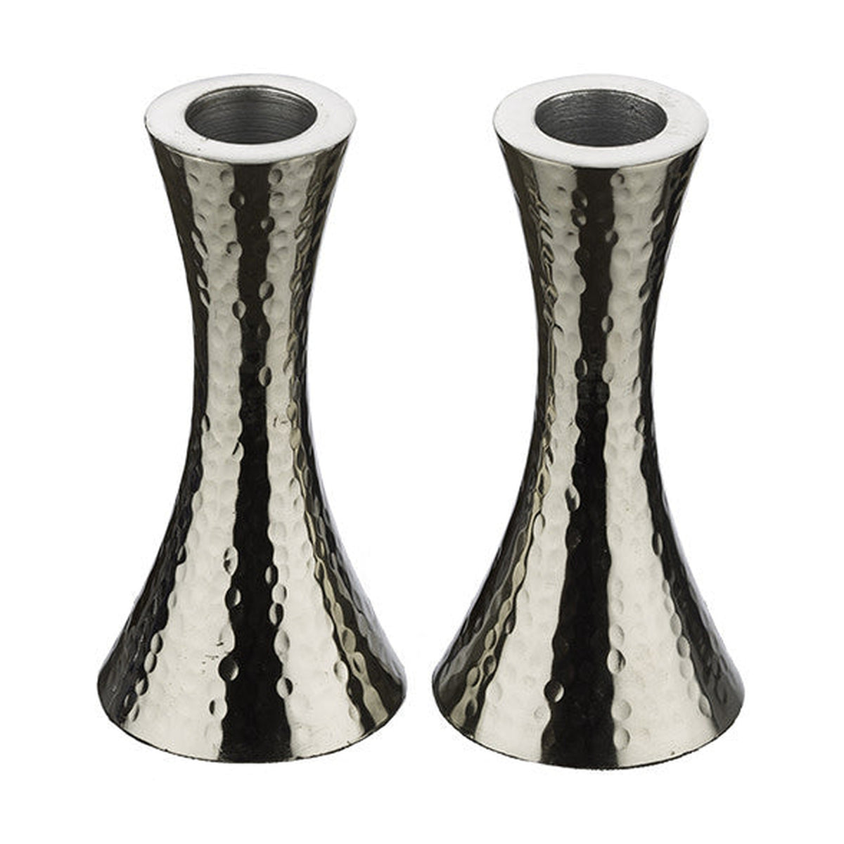 Hammered Aluminum Candlesticks
