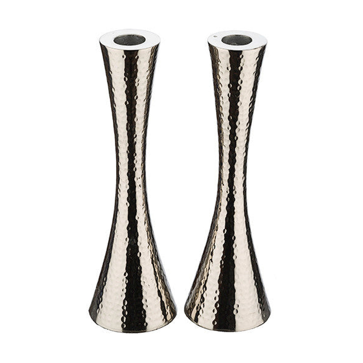 Candlesticks, Hammered Aluminum