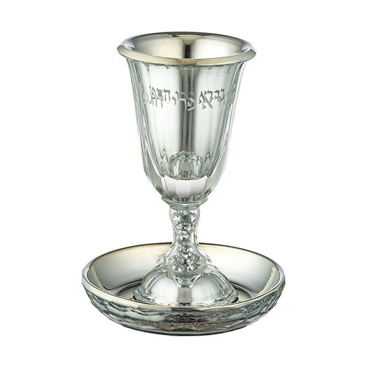 Crystal Kiddush Cup, Stemmed
