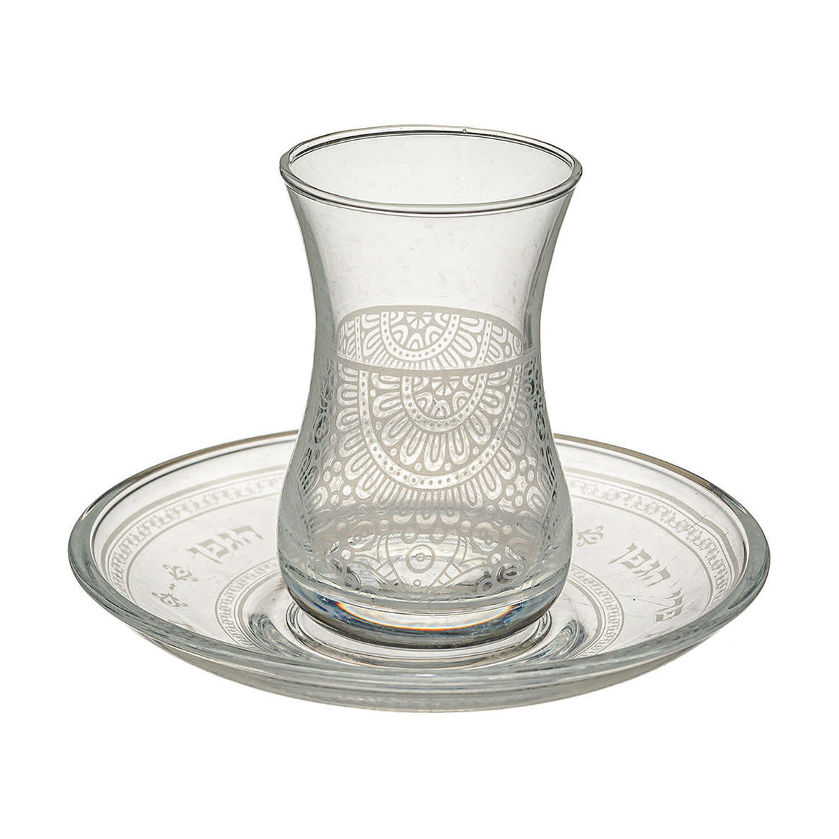 Kiddush Cup with Tray, Glass