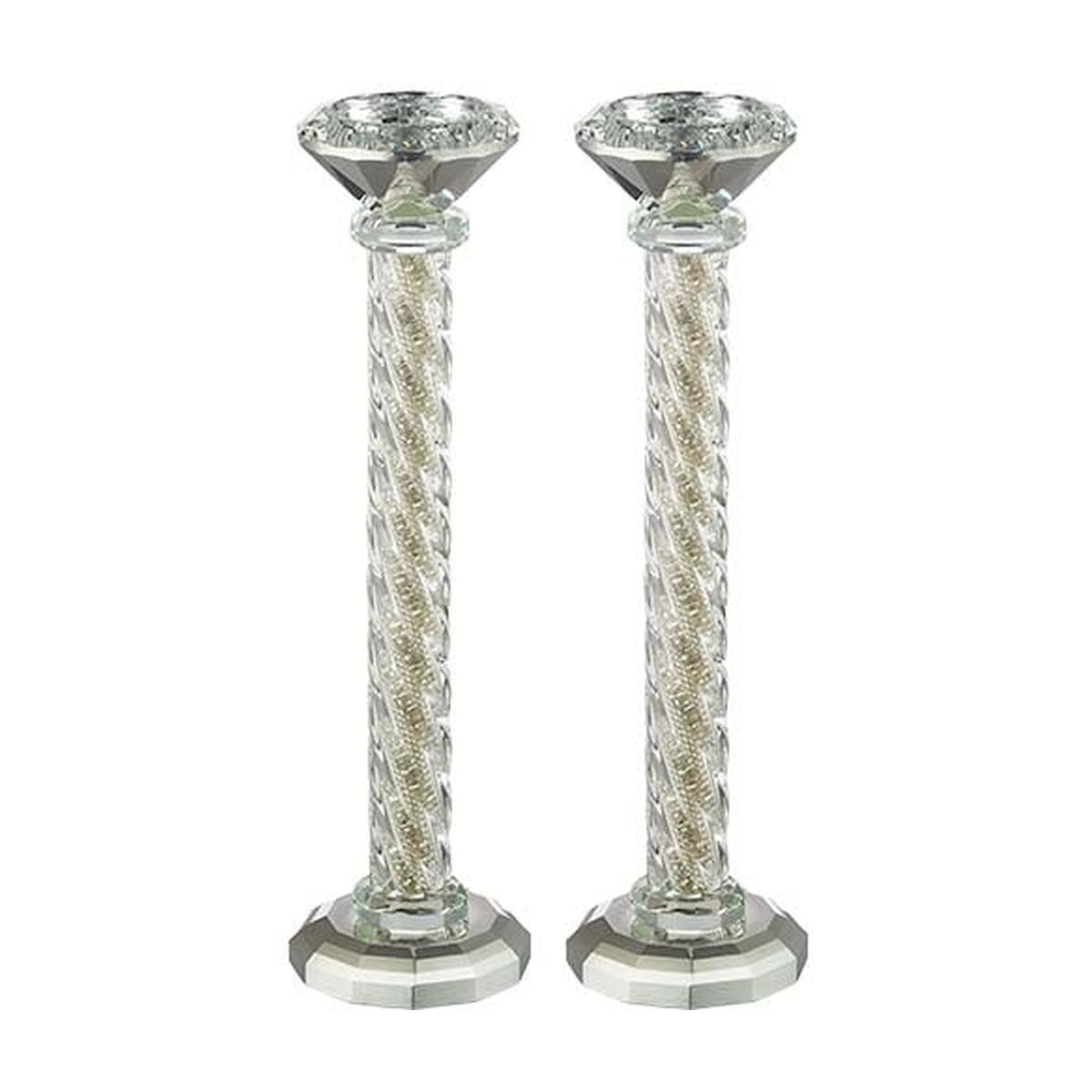 Candlesticks, White Diamonds