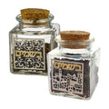Glass Besamim Holder With Metal Plaque