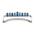 Aluminum Menorah, Hammered