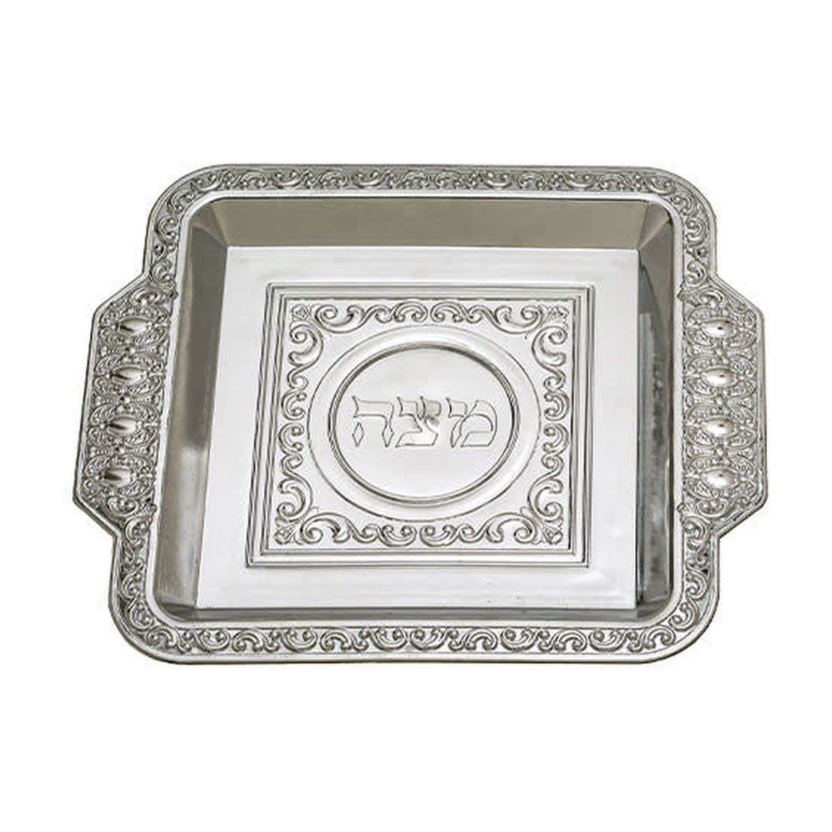 Plastic Matzah Tray, Silver Colour