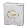 Aluminum Matzah Box, Marble