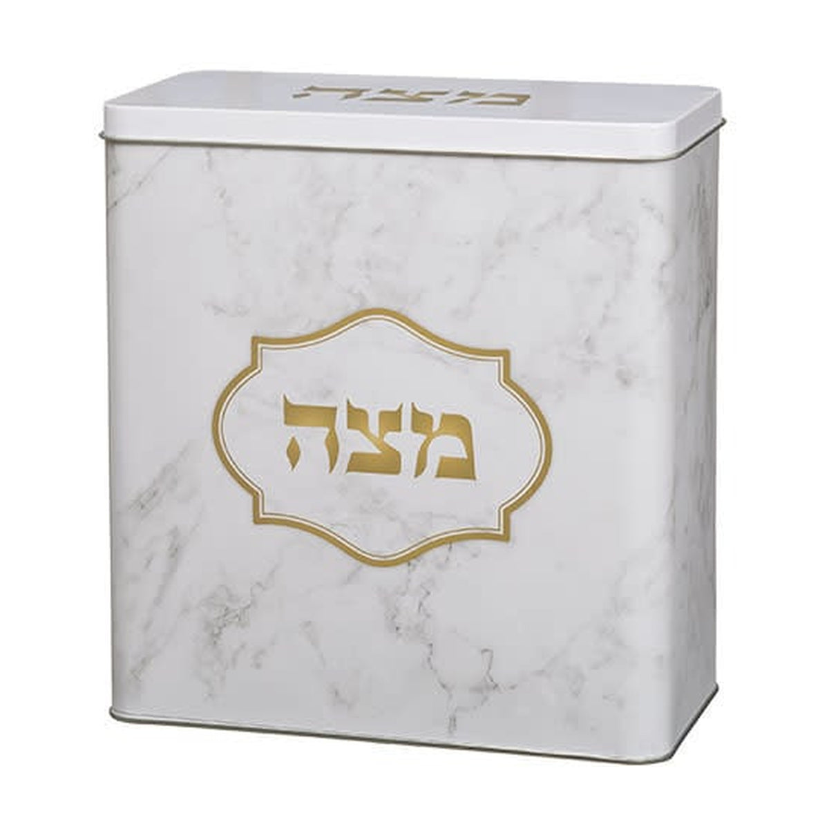 Aluminum Matzah Box, Marble