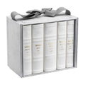 5-Volume Machzor Set, Hebrew/English, Mid Size, Ashkenaz, Faux Leather, White